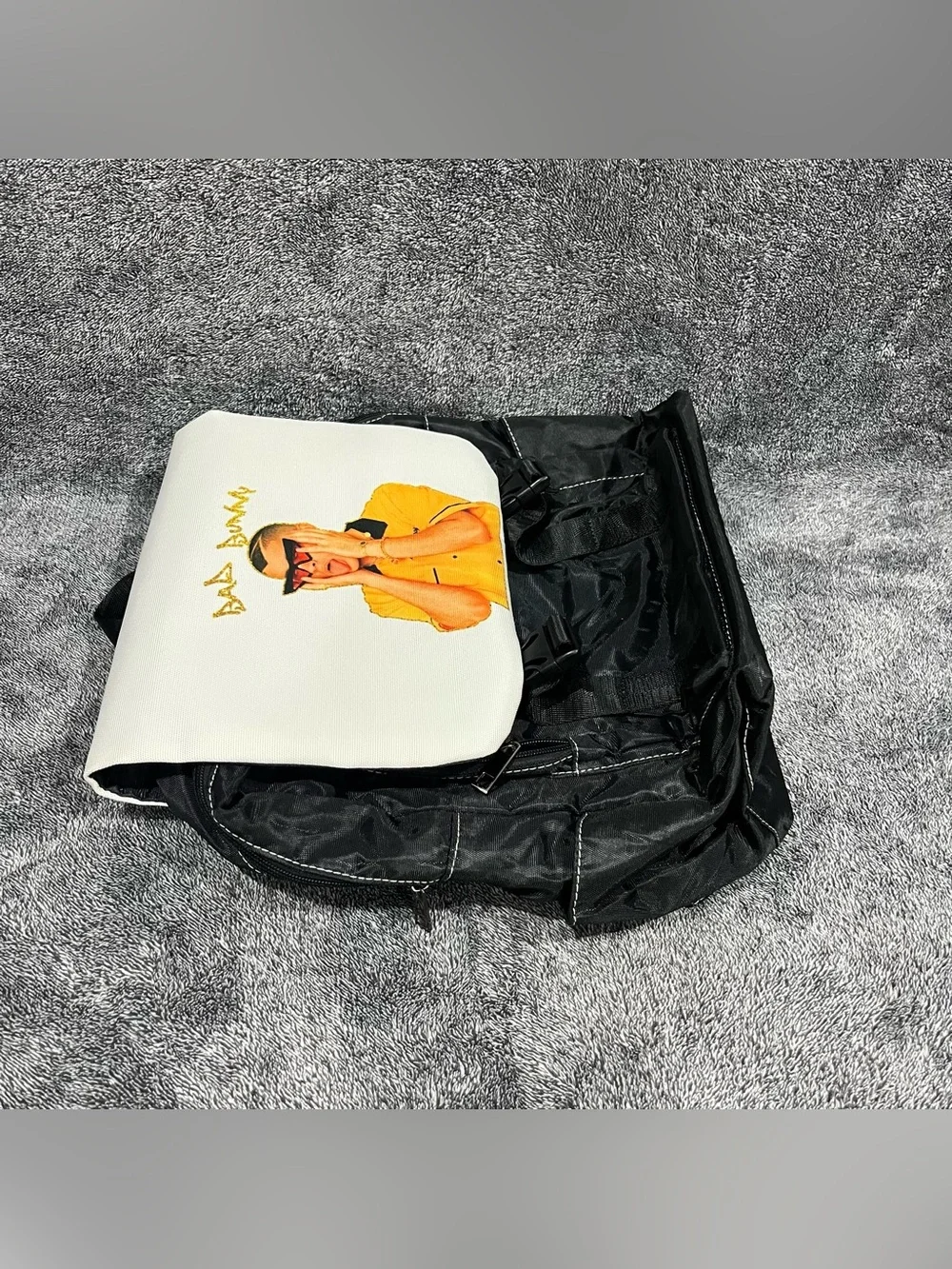 Bad Bunny Oxford Canvas Flap Backpack unisex